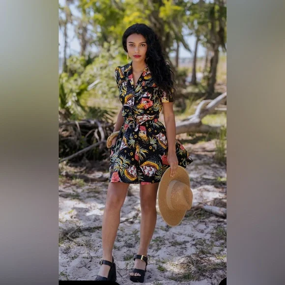 Trashy Diva High Waist Shorts- Pirate Treasure Print size 14 NWT - Picture 1 of 6